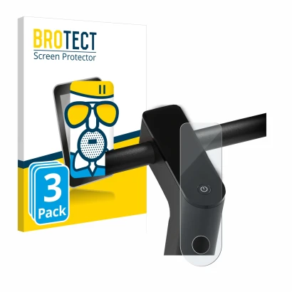 Parte frontale di una confezione del prodotto con il logo del marchio BROTECT. Accanto è raffigurato il dispositivo Xiaomi Mi 