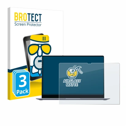 Parte frontale di una confezione del prodotto con il logo del marchio BROTECT. Accanto è raffigurato il dispositivo Samsung Ga