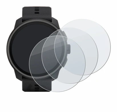 Immagine del dispositivo Suunto Race S con un'ampia varietà di protezioni per lo schermo.