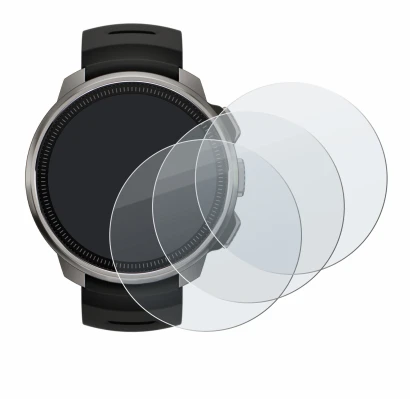 Immagine del dispositivo Suunto Ocean con un'ampia varietà di protezioni per lo schermo.