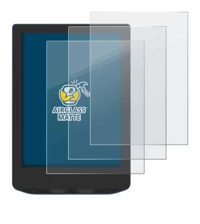 Immagine del dispositivo PocketBook Verse Pro Color con un'ampia varietà di protezioni per lo schermo.