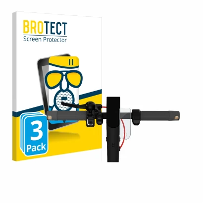 Parte frontale di una confezione del prodotto con il logo del marchio BROTECT. Accanto è raffigurato il dispositivo Xiaomi Mi 