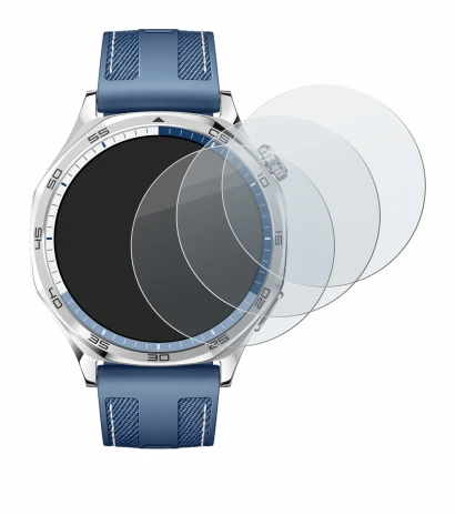 Immagine del dispositivo Huawei Watch GT 5 (46 mm) con un'ampia varietà di protezioni per lo schermo.