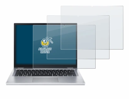 Immagine del dispositivo Acer Aspire 3 Spin A3SP14 con un'ampia varietà di protezioni per lo schermo.