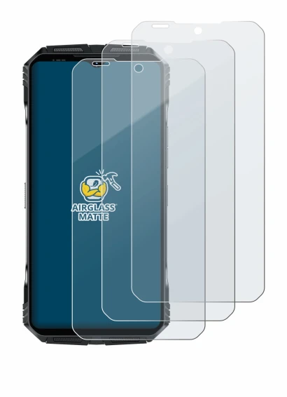 Immagine del dispositivo Doogee S118 Pro con un'ampia varietà di protezioni per lo schermo.