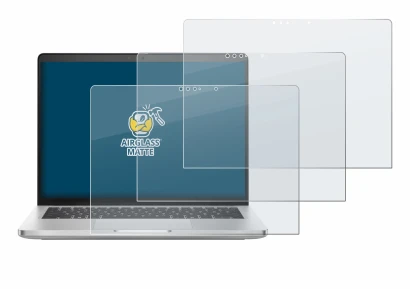 Immagine del dispositivo Dell Pro 14 Plus 2-in-1 PB14250 con un'ampia varietà di protezioni per lo schermo.