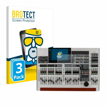 Parte frontale di una confezione del prodotto con il logo del marchio BROTECT. Accanto è raffigurato il dispositivo Behringer 