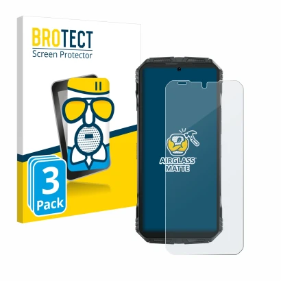 Parte frontale di una confezione del prodotto con il logo del marchio BROTECT. Accanto è raffigurato il dispositivo Doogee S P