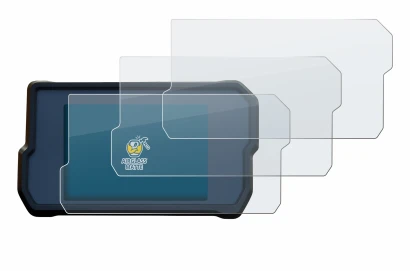 Immagine del dispositivo KTM RC125 / RC390 2022+ con un'ampia varietà di protezioni per lo schermo.