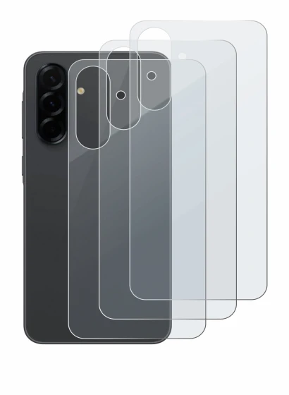 Immagine del dispositivo Samsung Galaxy A36 5G (Posteriore) con un'ampia varietà di protezioni per lo schermo.