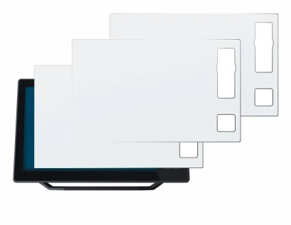 Immagine del dispositivo Humminbird Xplore 12 con un'ampia varietà di protezioni per lo schermo.