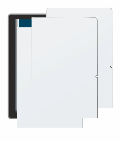 Immagine del dispositivo Lenovo Tab TB311 XU con un'ampia varietà di protezioni per lo schermo.