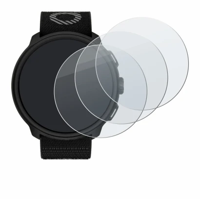 Immagine del dispositivo Suunto Run con un'ampia varietà di protezioni per lo schermo.