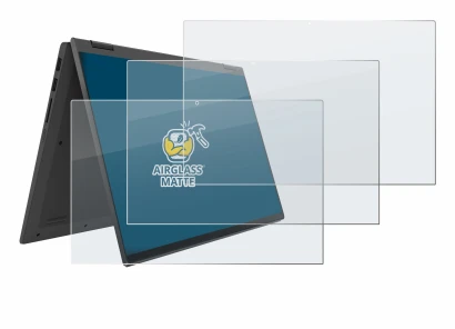 Immagine del dispositivo Lenovo IdeaPad Flex 5 14ALC05 con un'ampia varietà di protezioni per lo schermo.