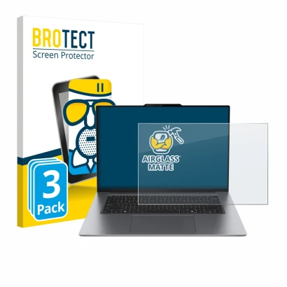 Parte frontale di una confezione del prodotto con il logo del marchio BROTECT. Accanto è raffigurato il dispositivo Lenovo Thi