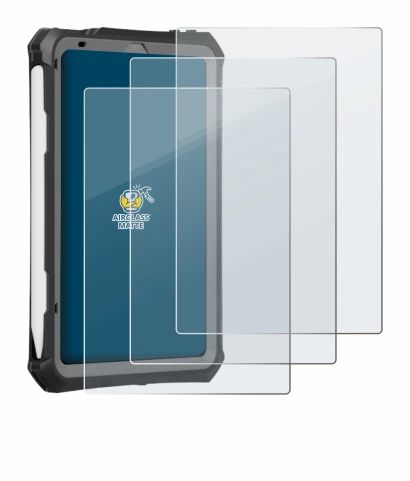 Immagine del dispositivo Apple iPad Mini 7 2024 (case-friendly) con un'ampia varietà di protezioni per lo schermo.