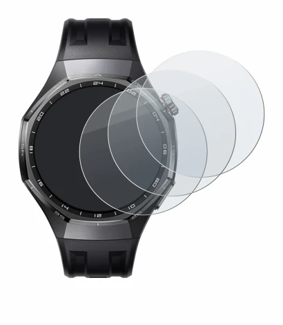 Immagine del dispositivo Huawei Watch GT 6 Pro (46 mm) con un'ampia varietà di protezioni per lo schermo.