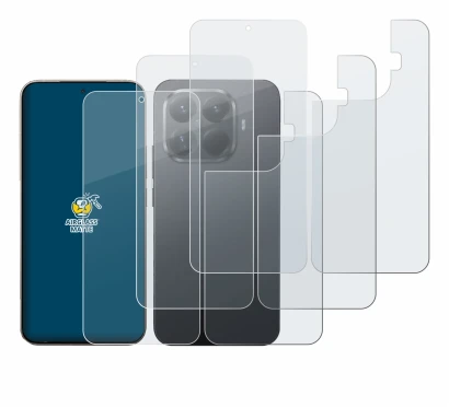 Immagine del dispositivo Xiaomi 15T Pro (Fronte+Retro) con un'ampia varietà di protezioni per lo schermo.