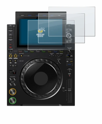 Immagine del dispositivo Pioneer CDJ 3000X con un'ampia varietà di protezioni per lo schermo.