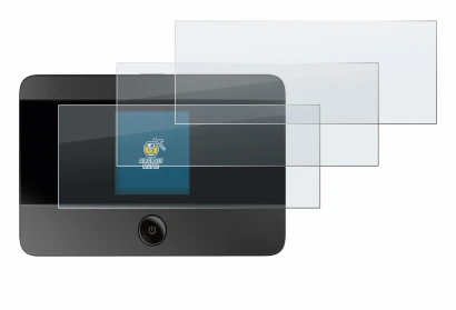 Immagine del dispositivo TP-Link M7350 con un'ampia varietà di protezioni per lo schermo.