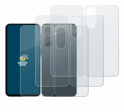 Immagine del dispositivo Samsung Galaxy A37 5G (Fronte+Retro) con un'ampia varietà di protezioni per lo schermo.