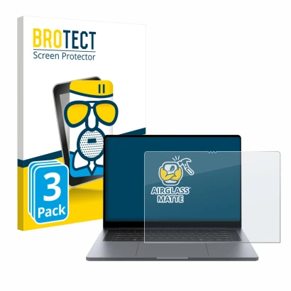 Parte frontale di una confezione del prodotto con il logo del marchio BROTECT. Accanto è raffigurato il dispositivo Samsung Ga