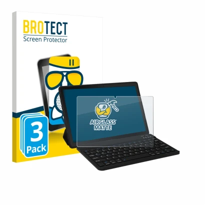 Parte frontale di una confezione del prodotto con il logo del marchio BROTECT. Accanto è raffigurato il dispositivo Laptok YXP