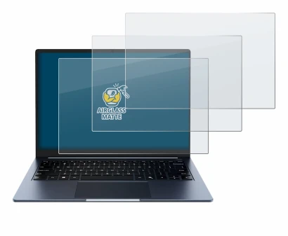 Immagine del dispositivo Chuwi CoreBook Air 14" con un'ampia varietà di protezioni per lo schermo.