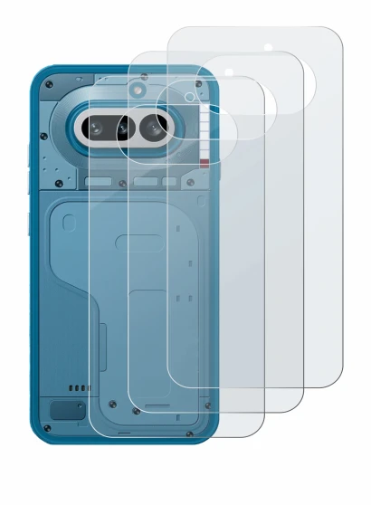 Immagine del dispositivo Nothing Phone (4a) (Posteriore) con un'ampia varietà di protezioni per lo schermo.