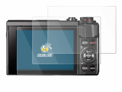 Immagine del dispositivo Canon PowerShot G7 X Mark II con un'ampia varietà di protezioni per lo schermo.