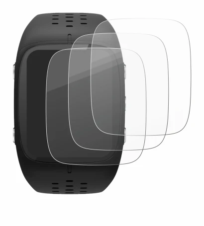 Immagine del dispositivo Polar M430 con un'ampia varietà di protezioni per lo schermo.