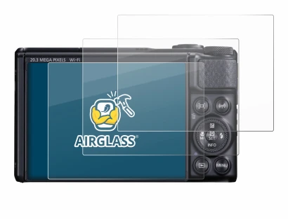 Immagine del dispositivo Canon PowerShot SX740 HS con un'ampia varietà di protezioni per lo schermo.