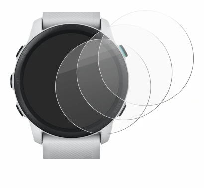 Immagine del dispositivo Garmin Forerunner 745 con un'ampia varietà di protezioni per lo schermo.