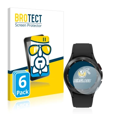 Parte frontale di una confezione del prodotto con il logo del marchio BROTECT. Accanto è raffigurato il dispositivo Samsung Ga