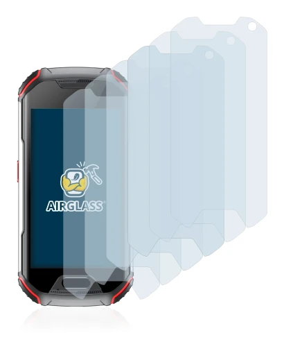 Immagine del dispositivo Unihertz Atom XL con un'ampia varietà di protezioni per lo schermo.