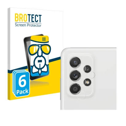 Parte frontale di una confezione del prodotto con il logo del marchio BROTECT. Accanto è raffigurato il dispositivo Samsung Ga