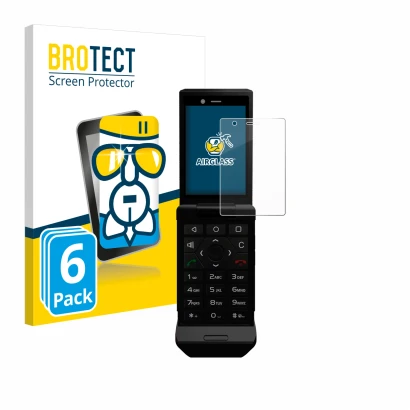 Parte frontale di una confezione del prodotto con il logo del marchio BROTECT. Accanto è raffigurato il dispositivo Caterpilla