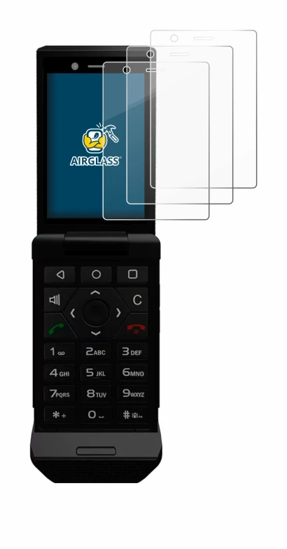 Immagine del dispositivo Caterpillar Cat S22 Flip con un'ampia varietà di protezioni per lo schermo.