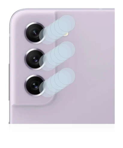 Immagine del dispositivo Samsung Galaxy S21 FE 5G (SOLO Fotocamera) con un'ampia varietà di protezioni per lo schermo.