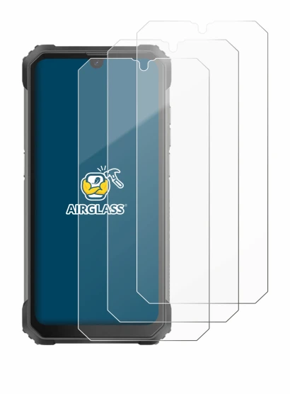 Immagine del dispositivo Blackview BV8800 con un'ampia varietà di protezioni per lo schermo.