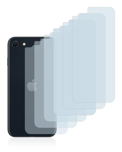 Immagine del dispositivo Apple iPhone SE 3 2022 (Posteriore) con un'ampia varietà di protezioni per lo schermo.