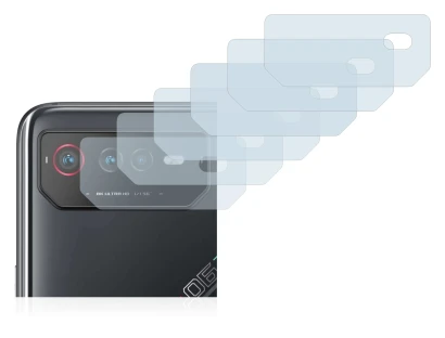 Immagine del dispositivo ASUS ROG Phone 6 (SOLO Fotocamera) con un'ampia varietà di protezioni per lo schermo.