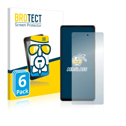 Parte frontale di una confezione del prodotto con il logo del marchio BROTECT. Accanto è raffigurato il dispositivo Blackview 