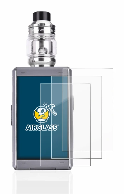 Immagine del dispositivo GeekVape T200 con un'ampia varietà di protezioni per lo schermo.