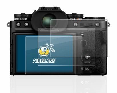 Immagine del dispositivo Fujifilm X-T5 con un'ampia varietà di protezioni per lo schermo.