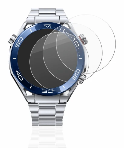 Immagine del dispositivo Huawei Watch Ultimate (48.5 mm) con un'ampia varietà di protezioni per lo schermo.
