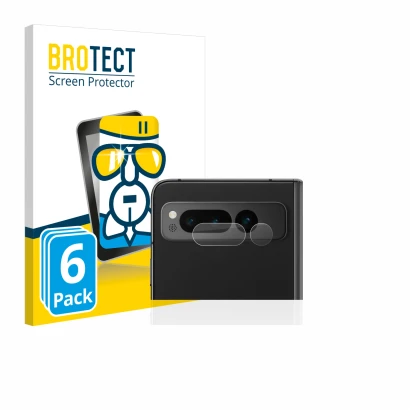 Parte frontale di una confezione del prodotto con il logo del marchio BROTECT. Accanto è raffigurato il dispositivo Google Pix