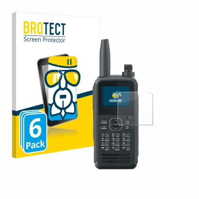 Parte frontale di una confezione del prodotto con il logo del marchio BROTECT. Accanto è raffigurato il dispositivo Kenwood TH