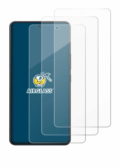 Immagine del dispositivo ASUS ZenFone 11 Ultra con un'ampia varietà di protezioni per lo schermo.