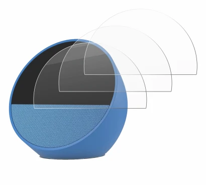 Immagine del dispositivo Amazon Echo Spot 2024 con un'ampia varietà di protezioni per lo schermo.